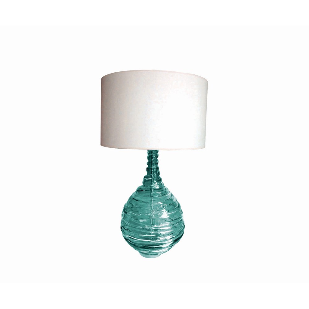 Matilda Crystal Glass Lamp by William Yeoward in Jade Green